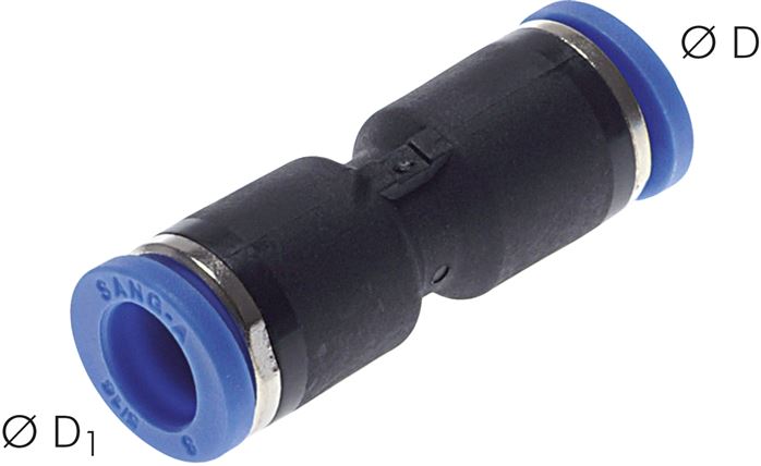 Gerader Steckanschluss 16mm-12mm, IQS-Standard
