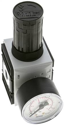 FUTURA Präzisionsdruckregler, G 1/4", 0,1 - 1bar, mit durchgehender Druckversorgung