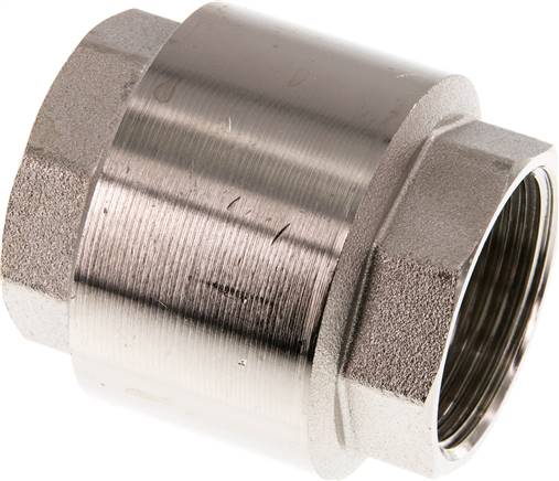 Rückschlagventil (leicht), G 1-1/4", PN 10, Messing vernickelt