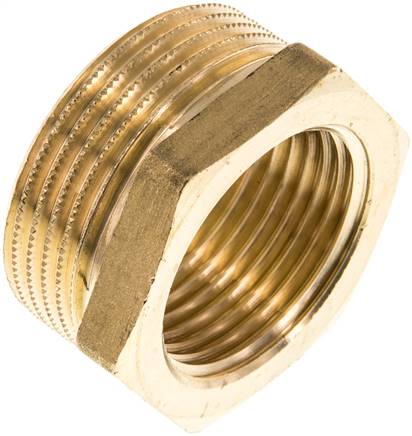 Reduziernippel G 1-1/4"(AG)-G 1"(IG), Messing
