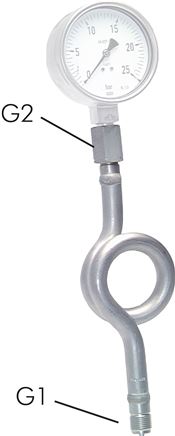 Wassersackrohr Kreisform (1.4571) G 1/4" (AG)