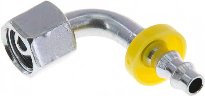 90°-Steckanschluss 8 L Überwurfmutter, 6,4mm GSP-Schl