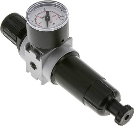 MULTIFIX Filterregler, G 1/8", 0,5 - 10bar, Baureihe 0, Metallbehälter