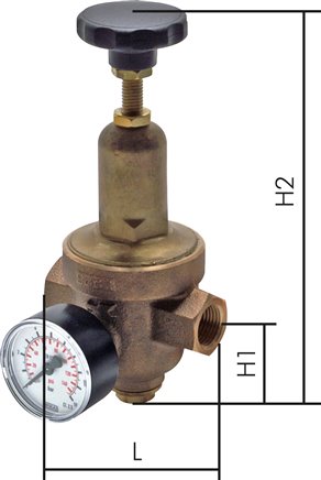 Standard-Druckminder G 3/8" 1,5 - 8 bar