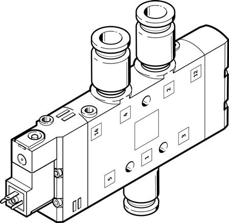 FESTO CPE24-M3H-5L-QS-12 (163850) Magnetventil