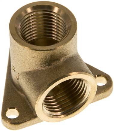 Wanddose 2 x G 1/2" (IG), Messing