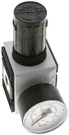 FUTURA Druckregler, G 1/4", 0,5 - 10bar, mit durchgehender Druckversorgung