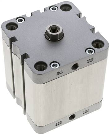 ISO 21287-Zylinder, doppeltw., Kolben 80mm, Hub 50mm, Kolbenstange mit IG