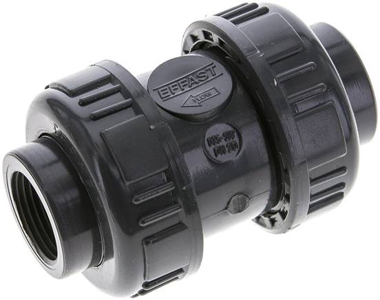 Rückschlagventil, PVC-U / FKM, Rp 3/4"