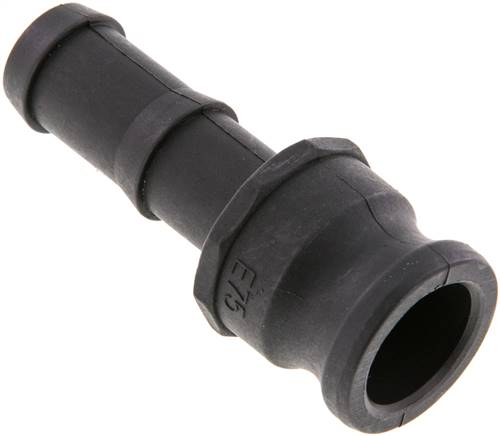 Kamlock-Stecker (E) 19 (3/4")mm Schlauch, Polypropylen