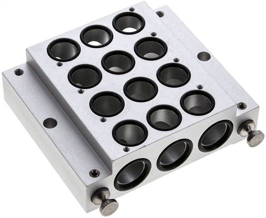 Zwischenplatte mit vier Ventilplätzen Typ RF 09 Z4