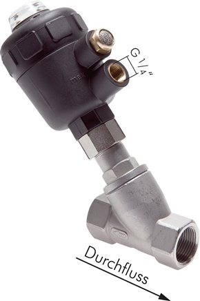 Schrägsitzventil G 1-1/4",Antrieb: Kunststoff, Eco-Line