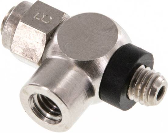 Drosselrückschlagventil M 5, abluftregelnd (B), Messing