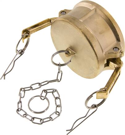 Kamlock-Verschlusskappe (DC) 3", Messing