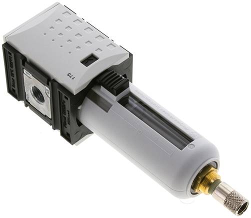 FUTURA Filter, G 1/4", Kunststoffbehälter mit Schutzkorb, Kondensatablass automatisch (drucklos geschlossen)