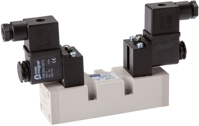 ISO-Ventil (Größe 1), 5/3-Wege, Mittelstellung geschlossen, 12 V=