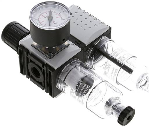 FUTURA Wartungseinheit, 2-tlg., G 1/4", 0,2 - 4 bar, Baur.0