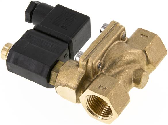 2/2-Wege Magnetventil G 1/2" stromlos geöffnet (NO),FKM 230V