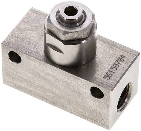 Drosselventil, G 1/4", Edelstahl