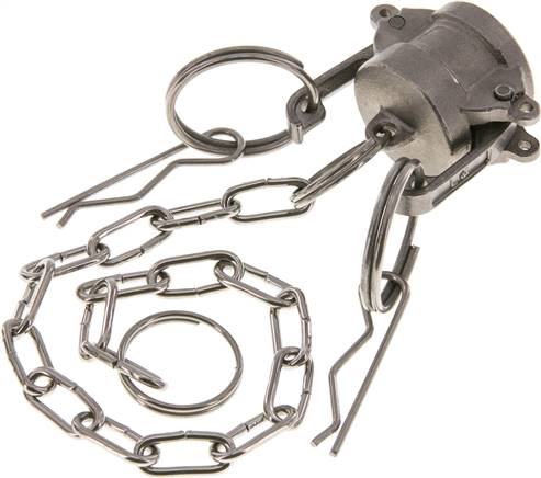 Kamlock-Verschlusskappe (DC) 1/2", Edelstahl (1.4408)