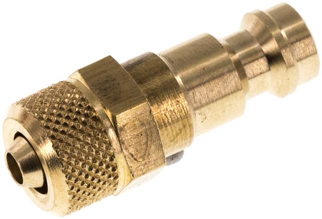 Kupplungsstecker (NW5) 6x4mm Schlauch, Messing