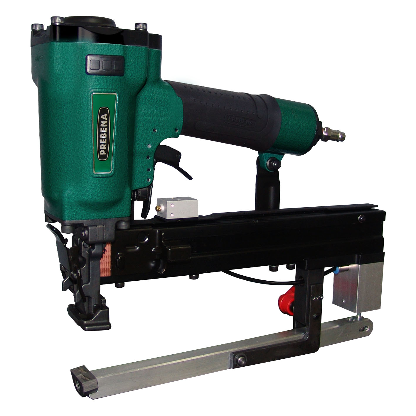 Prebena Druckluftnagler Matrizenhefter zum mehrlagigen Heften von Kartonagen 4C-WZ38BNH in metaBox