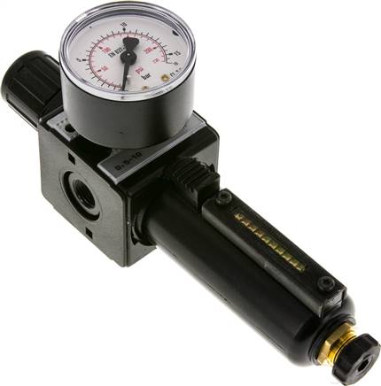 MULTIFIX Filterregler, G 1/4", 0,5 - 10bar, Baureihe 1, Metallbehälter