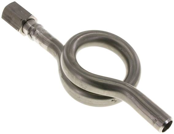 Wassersackrohr Kreisform (1.4571) Anschweißende 20 x 2,6, Edelstahl, G 1/2"