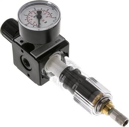 MULTIFIX Filterregler, G 1/4", 0,2 - 6bar, Baureihe 1, Kondensatablass automatisch (drucklos geschlossen)