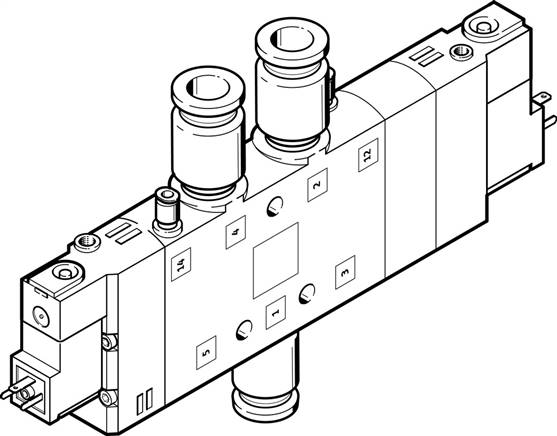 FESTO CPE24-M2H-5/3ES-QS-10 (170310) Magnetventil