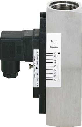 Durchflusswächter G 1" (IG), 10 - 30 l/min, 1.4571,  für wässrige Medien