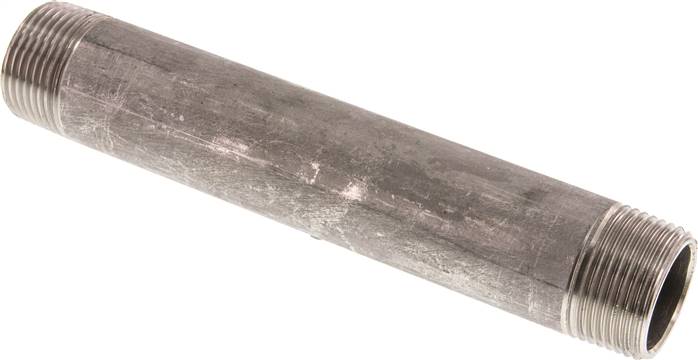 Rohrdoppelnippel R 1"-180mm, 1.4571