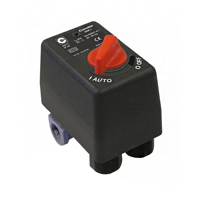 Condor Druckschalter MDR 1/11 EA 2,5-11 bar 212140 Anschluss F4 G1/4"Alu