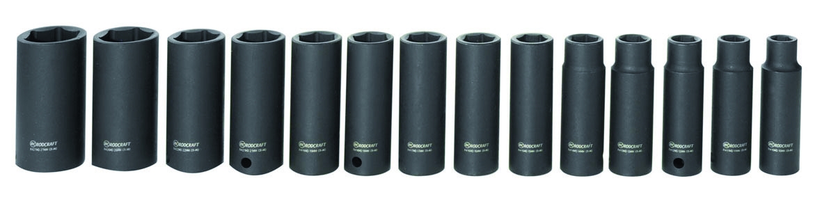 Rodcraft Kraftstecknüsse G1/2, Lang im Set, Modell RS4114D