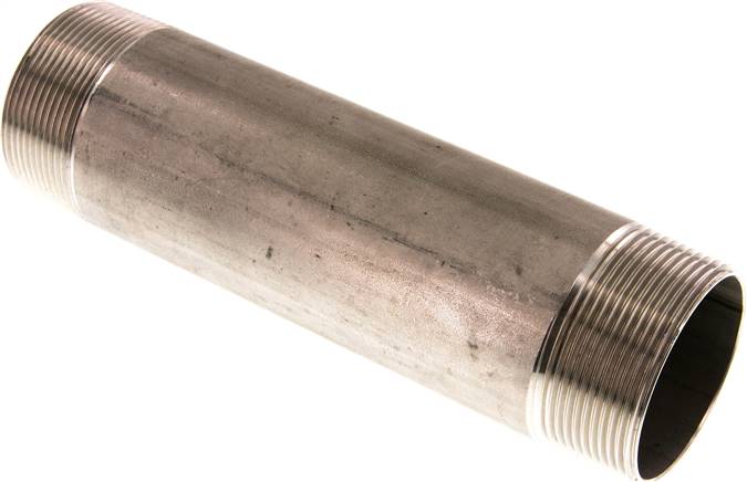 Rohrdoppelnippel R 2"-200mm, 1.4571