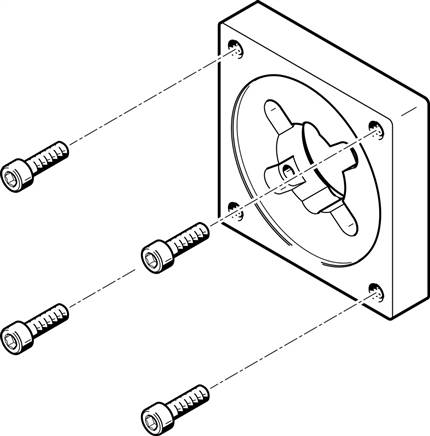 FESTO EAMF-A-38A-87A (560693) Motorflansch
