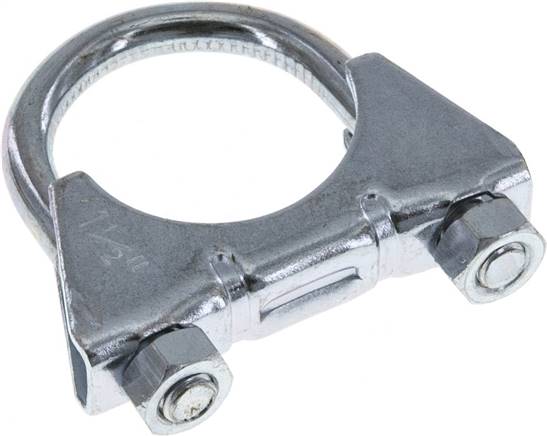 Bügelschelle komplett, 38mm, Stahl verzinkt