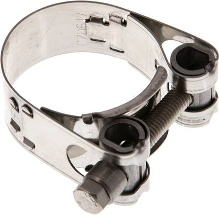 18mm Gelenkbolzenschelle, 34 - 37mm, 1.4301 (W4)