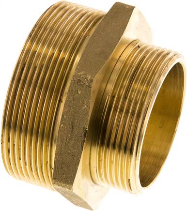 Doppelnippel G 2-1/2"-G 2", Messing/Rotguss