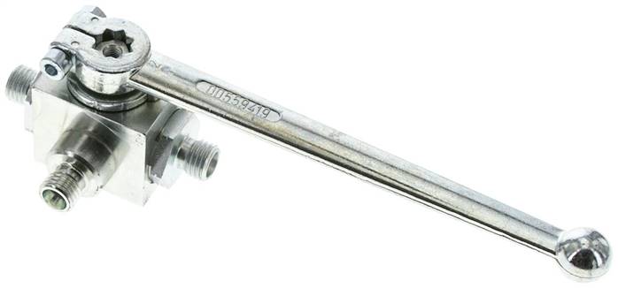 Hochdruck-3-Wege Kugelhahn, L-Bohrung, 6 L (M12x1,5), 0 bis 315bar