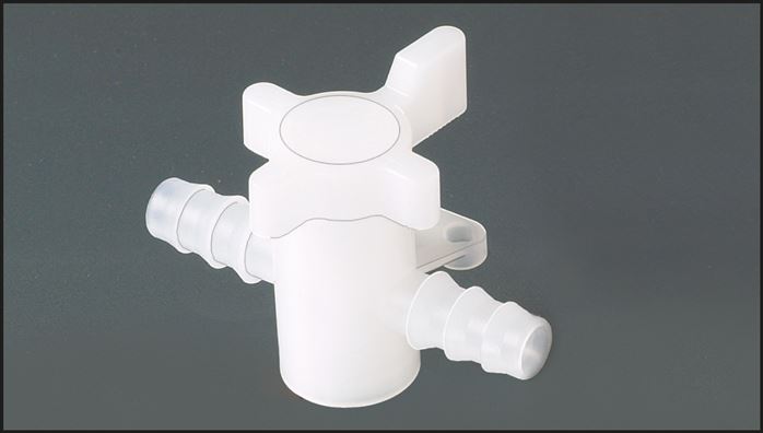 Labor-Schlauchhahn (PVDF), 9 (3/8") mm