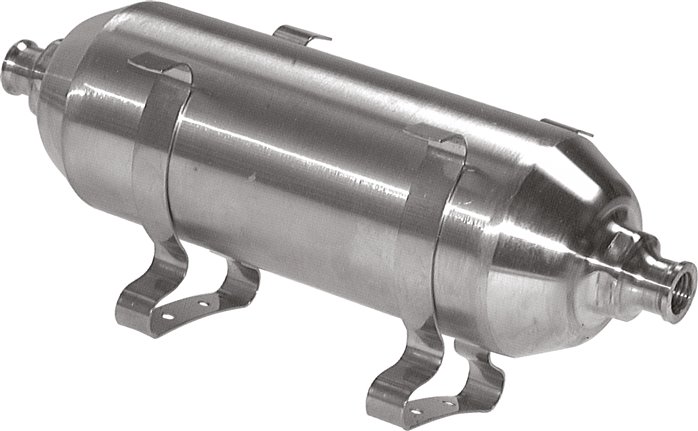 Druckluftbehälter 0,1 lt, 16 bar, Edelstahl, AD 2000