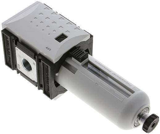 FUTURA Filter, G 3/8", Kunststoffbehälter mit Schutzkorb, BG 2