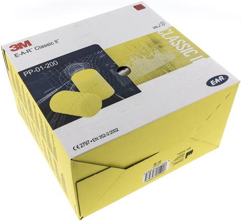 Gehörschutzstöpsel EAR Classic II, 250 Paar (Spenderbox (Einzelpack))