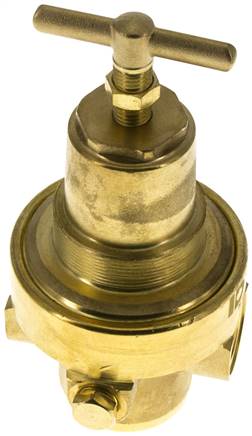 Druckregler, Messing, G 1/2", 0,2 - 3bar (nicht rücksteuerbar)