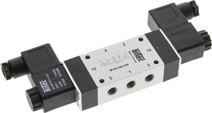 5/2-Wege Magnetimpulsventil, G 1/8", 230 V AC