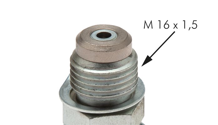 Messanschluss M16x1,5 - 20 S-Dichtkegel