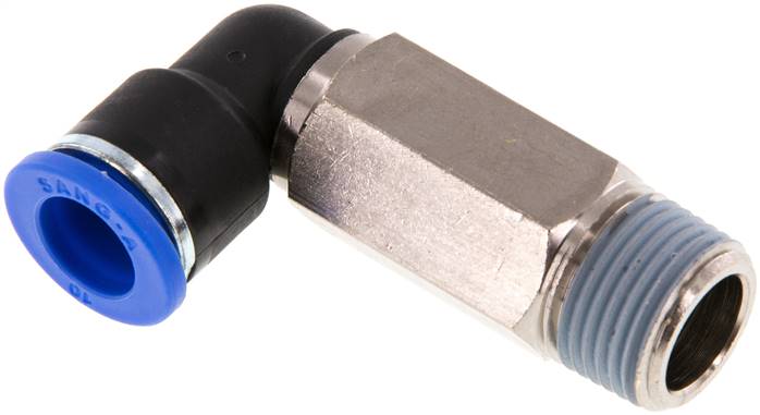 Winkel-Steckanschluss, lang R 3/8"-10mm, IQS-Standard