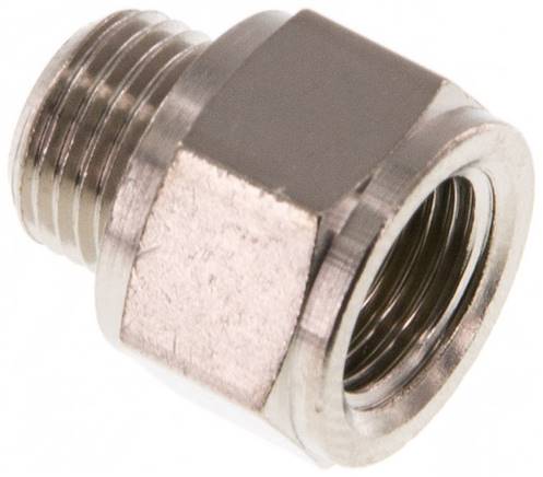 Gewindeverlängerung G 1/8"-10mm, Messing vernickelt