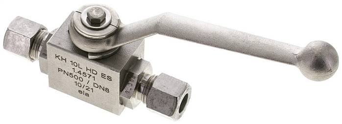 Hochdruck-Kugelhahn, Edelstahl, 10 L (M16x1,5), -0,999 bis 315bar